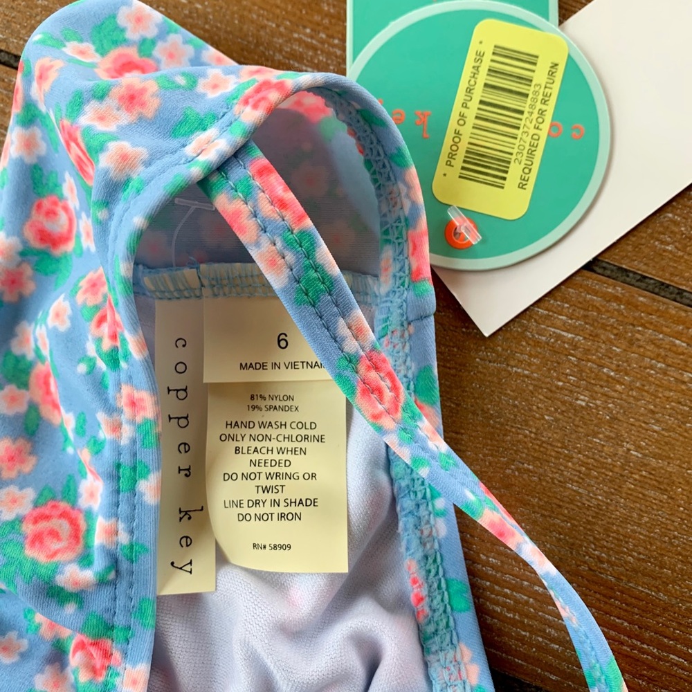 NWT Copper Key Girls Bikini - Picture 3 of 4